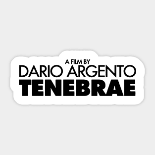 Tenebrae (black) Sticker